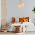 thumbnail image 4 of FOREVER BAMBOO Indonesian Hand-Woven Natural Rattan Pendant Light Fixture Circle Shape Woven Wicker Lampshade Chandelier Interior Decor, 15 in H x 15 in W, 4 of 10