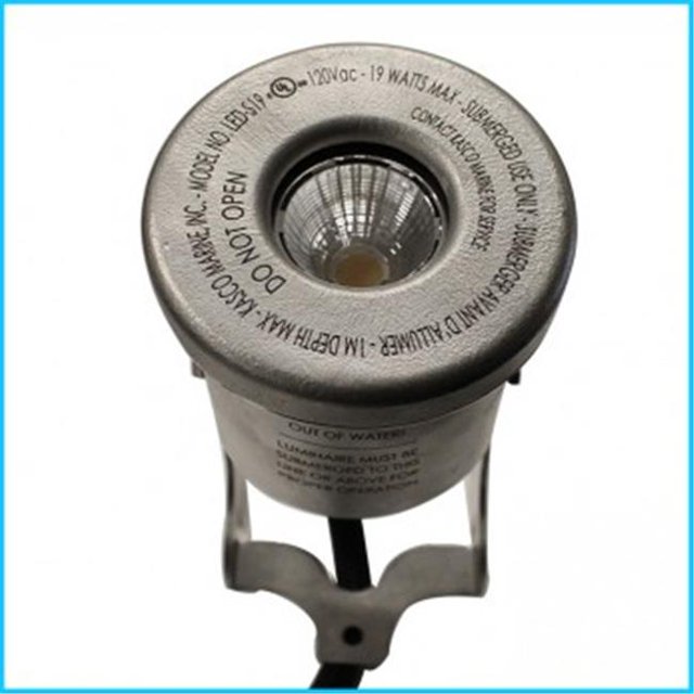 Kasco Marine LED3S19100 19 watts 3 Luminaires en Acier Inoxydable LED Kit d'Éclairage & 44; Blanc Classique - 100 ft.
