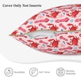 thumbnail image 5 of Xecao Crabs Starfish Print Soft Velvet Decorative Throw Pillow Covers, Square Cushion Cases for Bed, Sofa, Living Room, Car, and Indoor Outdoor Use-16"x16", 5 of 8
