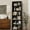 Black, variant on JAMFLY Open Bookshelf and Bookcase, 6 Shelf Storage Shelves Tall Bookcase for Bedroom, Living Room and Office, Black