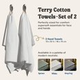 thumbnail image 4 of Juego de toallas de mano ONSEN Terry Cotton Waffle, 2 unidades, color blanco, 50 x 75 cm, 4 of 6
