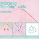 thumbnail image 2 of 2pcs Toalla De Baño Bebé Con Capucha Animales Manta Suave Modelo Gris y Rosa, 2 of 4