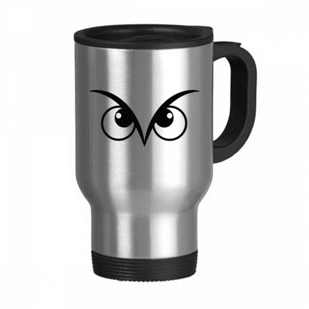 

Vector Pattern Black Eye Decoration Travel Mug Flip Lid Stainless Steel Cup Car Tumbler Thermos