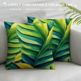 thumbnail image 3 of COMIO MEHOTP Tropical Pillow Covers Jungle Throw Pillow Cover Green Cushion Cases Lumbar Pillow CoversStandard Pillow Shams Banana Leaf Tropical Plant Patterned Pillow Covers Green Pillowcases, 3 of 5