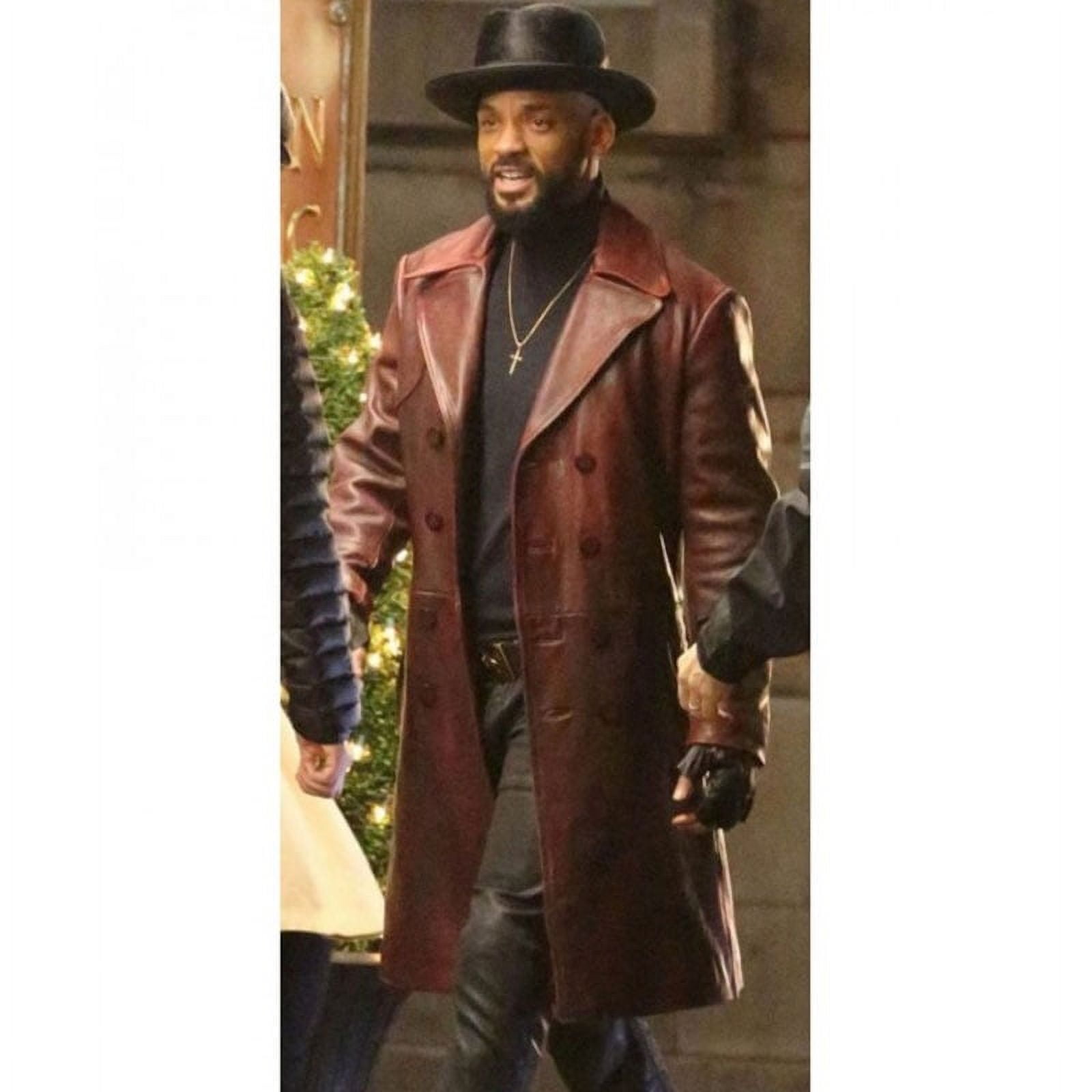 Maroon Trench Coat Mens Leather Coat Jacket Long Leather Jacket
