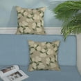 thumbnail image 3 of Beige Spring Pillow Covers 16x16 Inch 2 Pcs Khaki Green Hydrangea Flower Decor Throw Pillows Vintage Floral Seasonal Summer Outdoor Decoration Pillowcase Linen Cushion Cover for Couch Sofa, 3 of 6