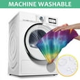 thumbnail image 6 of Colorful Tie Dye Mandala Pattern Square Tablecloth,Waterproof Square Table Cover,Wipeable Spillproof Washable Table Cover for Home Kitchen Party Decor 60"x60"(152x152cm), 6 of 6