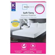 Mainstays Soft Terry Waterproof Fitted Mattress Protector, King