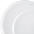 thumbnail image 2 of 10 inch Transparent White Plastic Salad Plates – Elegant, Disposable, Versatile Plates for Everyday Use, Parties, Dinners Desserts, Special Occasions – BPA-Free, Easy to Clean, Stylish Tableware(100), 2 of 3