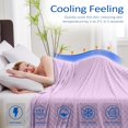 thumbnail image 2 of Cooling Blanket, Summer Cooling Blankets for Hot Sleepers, Arc-Chill Q-Max>0.5 Cool Fiber, Oeko-TEX 100% Certified, Soft, Breathable, Double-Side Bed Throw,Keep Cool for Adults Kids 50"x70", 2 of 5