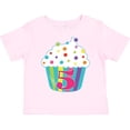 thumbnail image 3 of Inktastic 5th Birthday Cupcake Boys or Girls Toddler T-Shirt, 3 of 5
