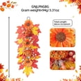 thumbnail image 3 of Cadancy Fall Wreath Artificial Maple Leaf Sunflower Door Swag with Berry Pumpkin Accent Hanging Ornament Thanksgiving Decorations Front Porch Harvest Seasonal Wall Decor, 3 of 6