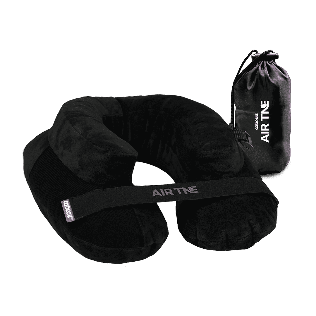 Cabeau Evolution Cool Travel Pillow, Black, Dual-Density Memory