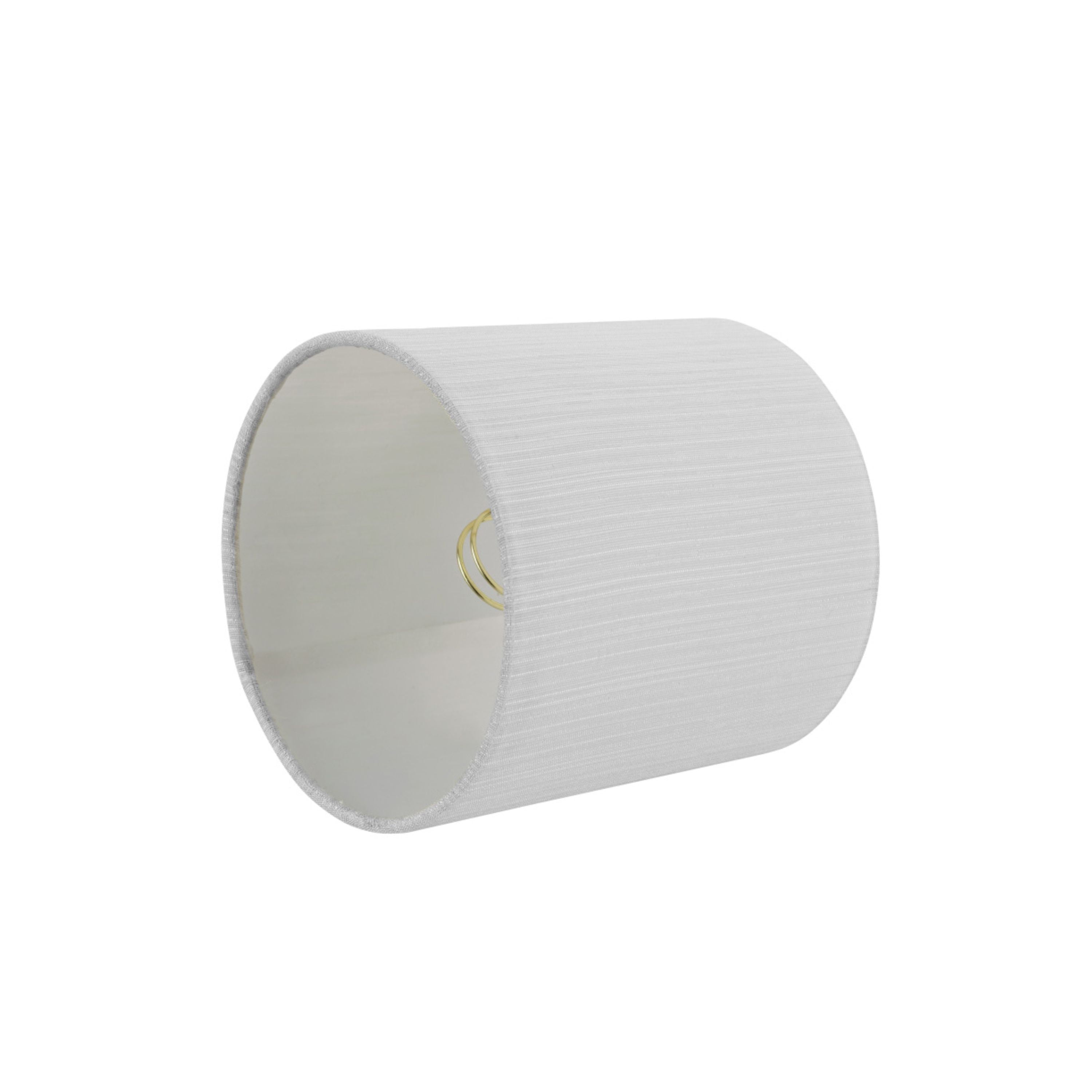 Aspen Creative 31192 Transitional Drum (Cylinder) Shaped Clip-On Construction Lamp Shade in Eggshell, 5" wide (5" x 5" x 5")