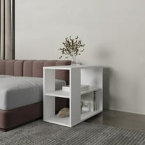 Zenda White Sideboard, Multiple Compartments for Storage