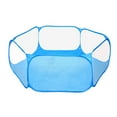 thumbnail image 1 of Juego Plegable Bolígrafo Jaula Hámster Conejo Conejillo de Jerbo Interior / Exterior , Azul, 1 of 8