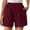Shorts-Wine, variant on Wide Leg Shorts Women New Women’s Elastic Waist Shorts Loose Fits Comfy Casual Bottoms Summer Beach Vacation Shorts with Pockets Purples L