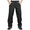 thumbnail image 1 of Pantalones de lluvia impermeables de 33.000 pies para hombre, senderismo y pesca, negros, 1 of 6