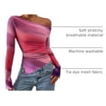 thumbnail image 4 of Blusa PRETTYGARDEN 2025 Hombros Descubiertos Tie Dye Malla XL, 4 of 9