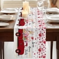 thumbnail image 3 of Table Runners 72 Inches Long Dress Scarves, Valentine's Day Farmhouse Kitchen Table Runner, Coffee Tablerunners, Pink Love Heart Floral Truck Wooden 18x72 Inch, 3 of 9