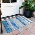 thumbnail image 6 of Addison Rugs Chantille Indoor/Outdoor Transitional Modern Blue Washable Rectangle Rug, 1'8" x 2'6", 6 of 6