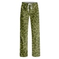thumbnail image 5 of Women Leopard Print Pajama Pants Elastic Waist Lounge Pants Comfy Lightweight Soft Sleepwear Drawstring Casual, 5 of 5