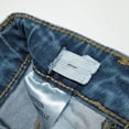 thumbnail image 4 of KIDSCOOL SPACE Baby Girls Boys Jeans,Elastic Band Inside Ripped Straight Fit Stretchy Denim Pants,6-7 Years, 4 of 6