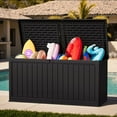 thumbnail image 6 of Homall 260 Gallon Outdoor Resin Deck Box ,Lockable, with Side Handles & Hydraulic Rod, Ideal for Patio, Garden, Poolside, 6 of 7