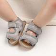thumbnail image 6 of SOFMUO Baby Girls Boys Sandals Premium Soft Anti-Slip Rubber Sole Breathable Infant Summer Outdoor Water Shoes Toddler First Walkers(0-6 Months,Gray), 6 of 6