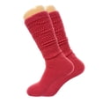 thumbnail image 3 of Colorful Slouch Socks 3 Pairs Scrunch Knee Socks Shoe Size 5-10 (Ecru - Flower - Limone), 3 of 13