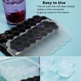 thumbnail image 4 of Ice Cube Trays for Freezer with Lid-37 Grid Silicone for Small Ice Cube Molds,Easy-Release Reusable in Organizer Bins or Ice Bucket for Cocktail bar or Iced Coffee Cup, 4 of 8