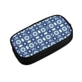 thumbnail image 2 of Goofa Vintage Blue Pattern Big Capacity Pencil Pen Case Office College Large Storage High Capacity Bag Pouch Holder Box Organizer, 2 of 9