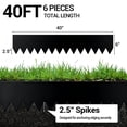 thumbnail image 2 of 6/8/10 Pack Home Garden Galvanized Steel Landscape Edging , Metal Edging for Landscaping with Stakes, Bendable Garden Edging Border for Lawn Flower Bed Yard Pathway Divider, 2 of 9