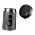thumbnail image 2 of Afeitadora eléctrica para hombres, afeitadora facial sin dolor, USB, portátil para coche gris, 2 of 9