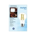 thumbnail image 4 of GE LED Light Bulbs, 100 Watt, Daylight, A19 Bulbs, Medium Base, Clear Finish, 13yr, 4pk, 4 of 9