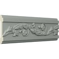 thumbnail image 2 of Ekena Millwork 3 3/8"H x 3/4"P x 94 1/2"L, (8" Repeat), Medway Running Floral Chair Rail (12-Pack), 2 of 6