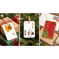 thumbnail image 4 of CurioCo Christmas Tags 300 PCS, Red & Silver Foil Stickers Labels for Holiday Wrapping Gifts Festive Decor, 4 of 6