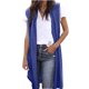 thumbnail image 2 of Cárdigan de moda para mujer, abrigo liso, informal, sin mangas, blusa larga tipo cárdigan, abrigo para mujer, 2 of 6