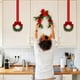 thumbnail image 4 of 6pc Christmas Cabinet Wreath Ribbon 3.94 Inch Mini C Window Christmas Wreath With Berry Bow, 4 of 6