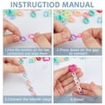 thumbnail image 4 of Jewelry Making Kit Colorful Acrylic Quick Link Connectors Resin Lobster Claw Clasps Cord Making Kit Craft Supplies Bracelet Bag Accessories, 4 of 6
