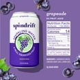 thumbnail image 3 of Spindrift Sparkling Water, Grapeade, Made with Real Squeezed Fruit, 12 fl oz, 8 Count, No Sugar Added, 14 Calories per Can, 3 of 7