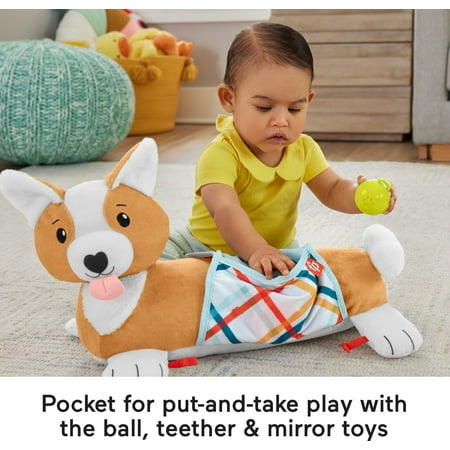 Fisher-Price - 3-in-1 Puppy Tummy Wedge - Brown/White