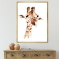 thumbnail image 2 of Designart 'Close Up Portrait of A Giraffe X' Farmhouse Framed Canvas Wall Art Print, 2 of 5