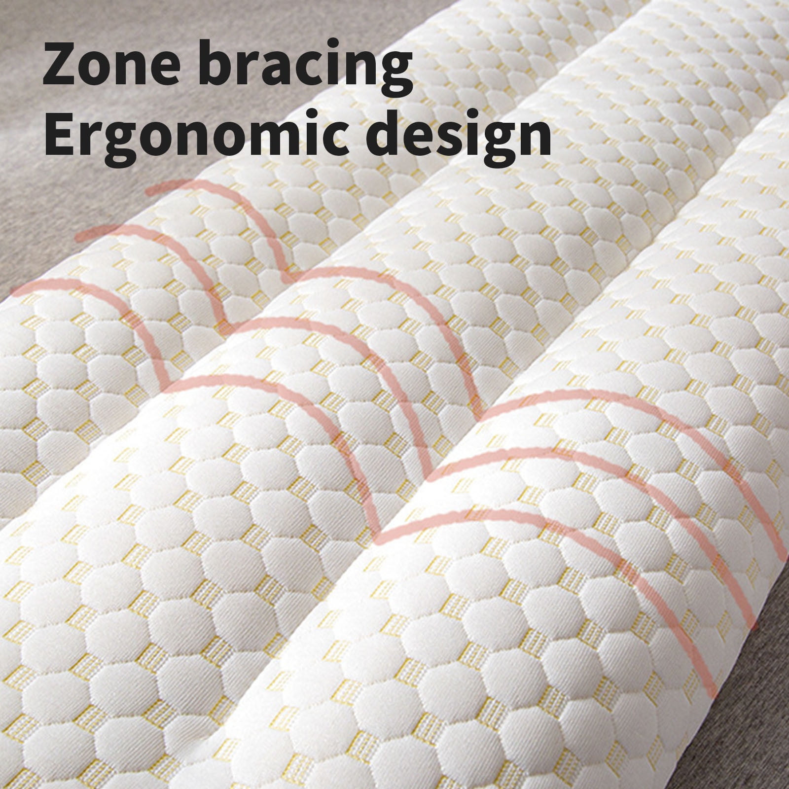 YFGEFTR Long Body Pillow Core, No Deformation Cervical Protection Pillow, Ergonomically Designed, Ideal for Spine and Neck Support, for Couples Sleeping, Home Bedroom Use and All Season Comfort