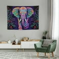 thumbnail image 2 of GOSMITH  Mandala Elephant Tapestry, Trippy Purple Bohemian Boho Animal Indian Tapestry Wall Hanging for Bedroom, Hippie Tapestries Poster Blanket College Dorm Home Decor, 2 of 7