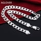 thumbnail image 1 of Aglover nueva cadena cubana de plata de ley 925 12 mm 18/20/22/24/26/28/30 pulgadas collar de cadena lateral para mujer hombre joyería, 1 of 3