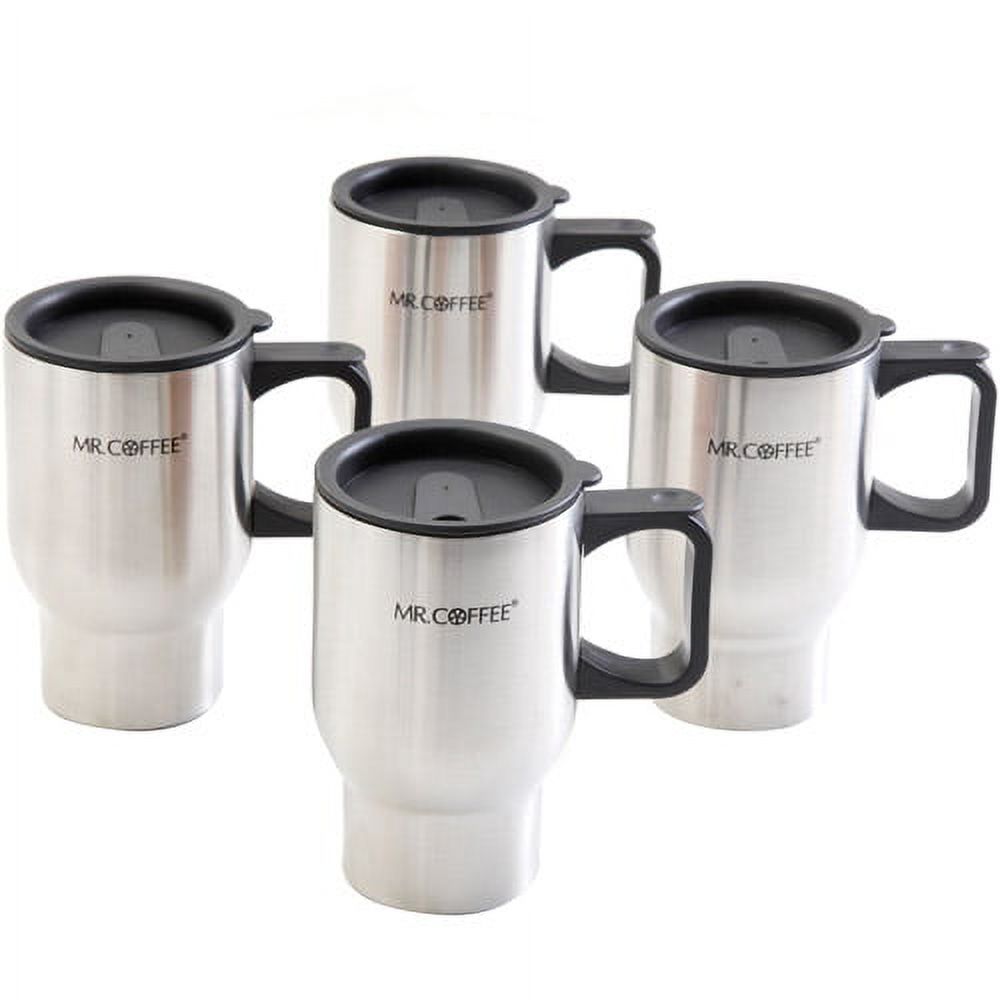 16-Ounce　Mug,　Wall　Travel　4-Pack　Stainless　Double　Expressway　Coffee　Mr.　Steel
