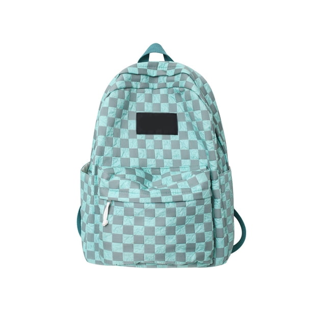 Minnieouse escolar para mujer, bolso a cuadros de nailon a la moda, portátil, para playa, oficina, deportes, senderismo, botella de agua, bolso de Mochilas Minnieouse AP012103-00