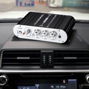 HiFi 2.1 Channel Power Amplifier Stereo Bass Sound Amp, Rms 20Wx2+40W Mini Digital Audio Power Amplifier for Home Speakers, ST-838 Subwoofer Amplifier Audio Stereo Bass Amp with Power Supply