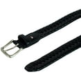 thumbnail image 4 of Tommy Hilfiger 36 Mens Burnished Leather Handlaced 1 1/4 Inch Belt, Black, 4 of 4